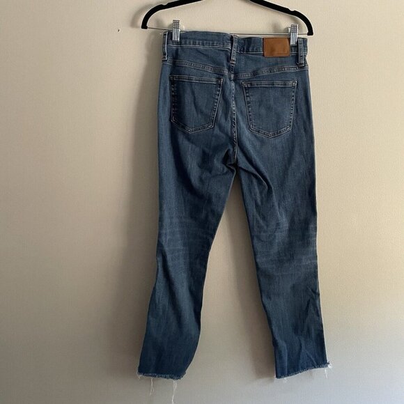 J.Crew Women 27 Denim Raw Hem High-Rise Button Fly Vintage Straight Eco Jean - Picture 7 of 12